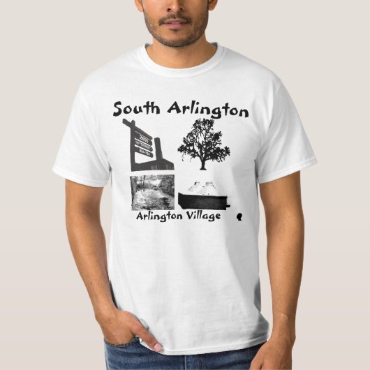 SA T-shirt van het dorp Arlington (Voorkant)