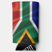 SA-vlag Hoezit Seltzer Blikjeskoeler (Voorkant)