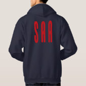 SAA Navy hoodie - Gepersonaliseerd (Achterkant)