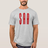 SAA witte T - Gepersonaliseerd T-shirt (Voorkant)