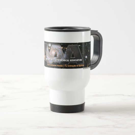 SAAA logo bumpersticker Reisbeker (Voorkant rechts)