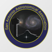 SAAA-logo, helder venster bellen Raamsticker (Vel)