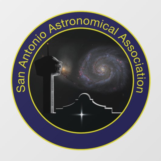 SAAA-logo, helder venster bellen Raamsticker (Vel)