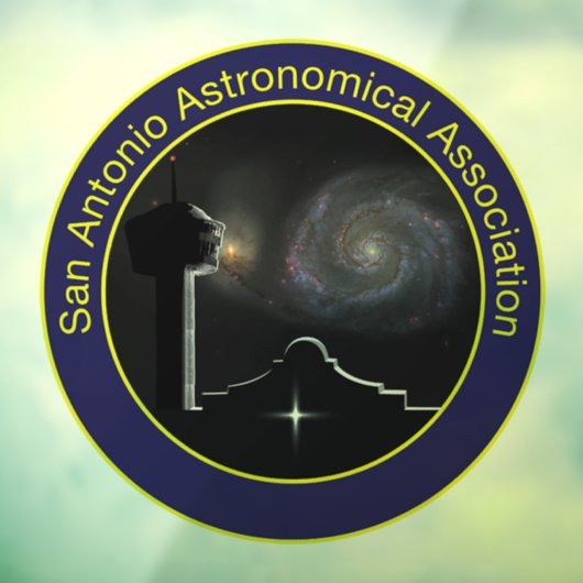 SAAA-logo, helder venster bellen Raamsticker (Vel 3)