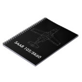 SAAB 105/SK 60-Vliegtuig laptop Notitieboek (Linkerzijde)