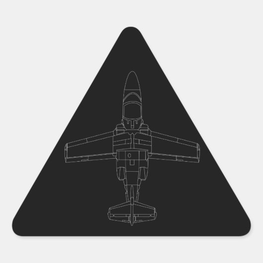 SAAB 105 Zwarte Sticker (Voorkant)