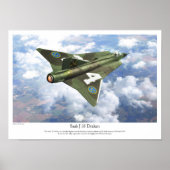 Saab 35 Draken Poster (Voorkant)