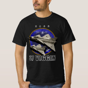 Saab 37 Viggen Zweeds Multi Combat Vliegtuig T-shirt
