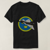Saab 37 Vliegtuig Viggen Zweeds Vliegtuig Roundel T-shirt (Design voorkant)