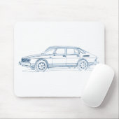 Saab 900 1978 muismat (Met muis)