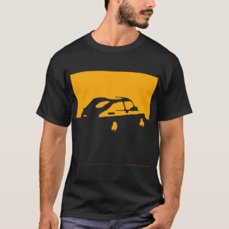 Saab 900, 1990 - Geel op houtskool T-shirt