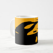 Saab 900 SPG/Aero - Geel op mok met donkere bkgd (Voorkant links)