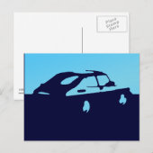 Saab 900 SPG/Aero - Lt blauw op donker briefkaart (Voorkant / Achterkant)