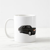 Saab 900 Turbo 16 Aero, twee zwarte afbeeldingen Koffiemok (Links)