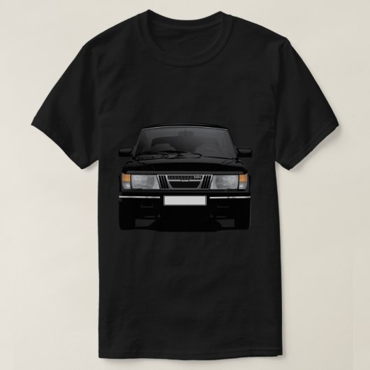 SAAB 900 Turbo Black T-shirt (Design voorkant)