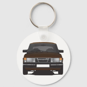 Saab 900 turbo (bruin) sleutelhanger