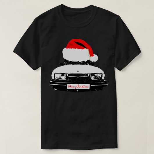 Saab 900 Turbo classic Christmas pet editie T-shirt (Design voorkant)