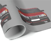 Saab 900 turbo (rood) cadeaupapier (Rol Hoek)