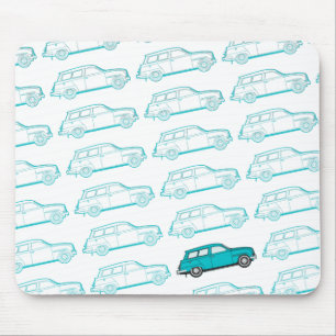 Saab 95 retro mousepad - aqua muismat