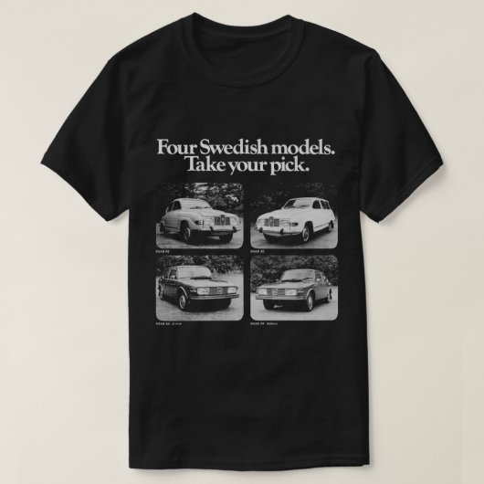 SAAB 96 SAAB 99 T-SHIRT (Design voorkant)