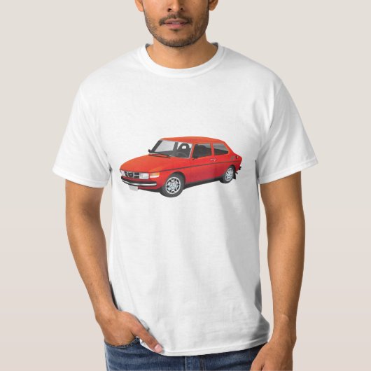 SAAB 99 rood T-shirt (Voorkant)