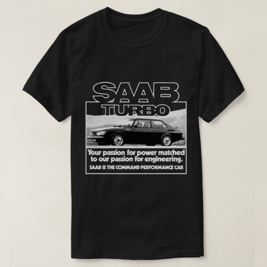 SAAB 99 TURBO T-SHIRT (Design voorkant)