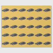 Saab 99 zwart cadeaupapier (Vlak)