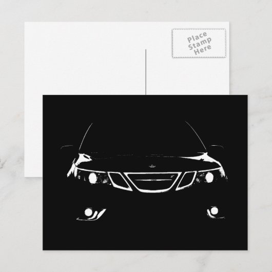 Saab 9-3 Aero Briefkaart (Voorkant / Achterkant)