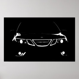 Saab 9-3 Aero Poster