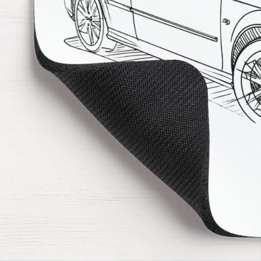 Saab 9-3 conversie 2008 muismat (Hoek)