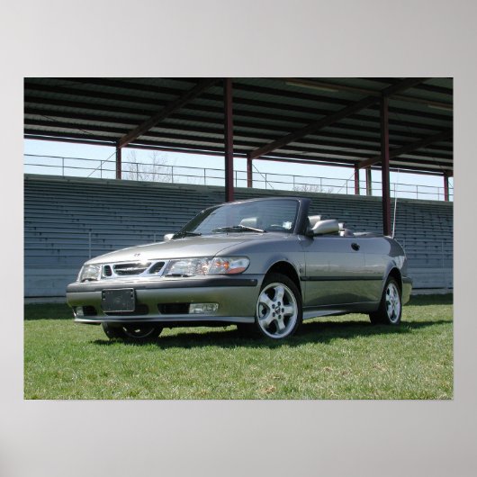 Saab 9-3 Convertible Poster (Voorkant)