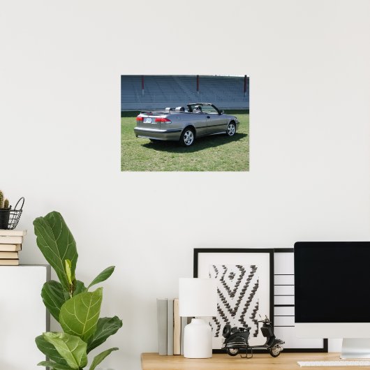 Saab 9-3 Convertible Poster (Thuiskantoor)