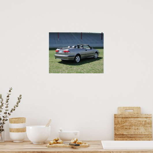 Saab 9-3 Convertible Poster (Keuken)