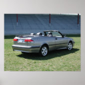 Saab 9-3 Convertible Poster (Voorkant)