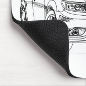 Saab 9-3 Turbo X 2008 Muismat (Hoek)