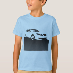 Saab 9-5 Aero front - Charool op lichtbkgd T-shirt