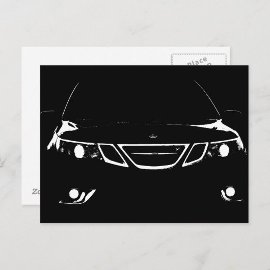 Saab-Briefkaart Briefkaart (Voorkant / Achterkant)