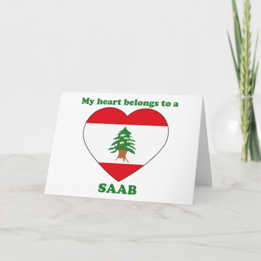 Saab Feestdagen Kaart (Voorkant)