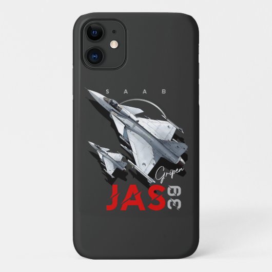 Saab JAS39 Gripen Zweeds Fighterjet Vliegtuig Case-Mate iPhone Case (Achterkant)