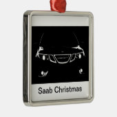 Saab Kerstmis Metalen Ornament (Rechts)