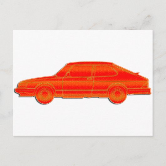 Saab-profiel Briefkaart (Voorkant)