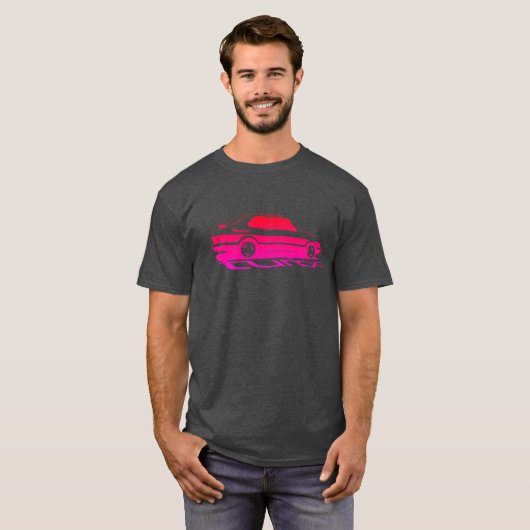 Saab Turbo retro gradiënt tshirt (Voorkant volledig)