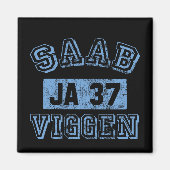 Saab Viggen - BLAUW Magneet (Voorkant)