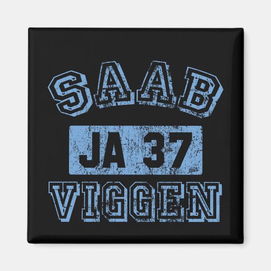 Saab Viggen - BLAUW Magneet (Voorkant)