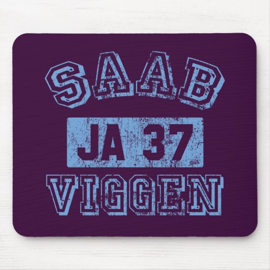 Saab Viggen - BLUE Muismat (Voorkant)