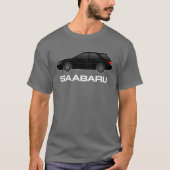 saabaru 9-2x in zwart t-shirt (Voorkant)