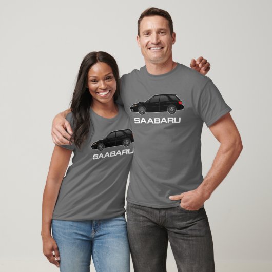 saabaru 9-2x in zwart t-shirt (Unisex)