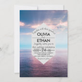 Saacape strand blue sky Weddenschap Kaart (Voorkant)