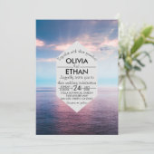 Saacape strand blue sky Weddenschap Kaart (Staand voorkant)