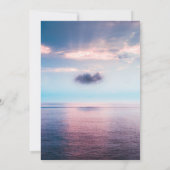 Saacape strand blue sky Weddenschap Kaart (Achterkant)